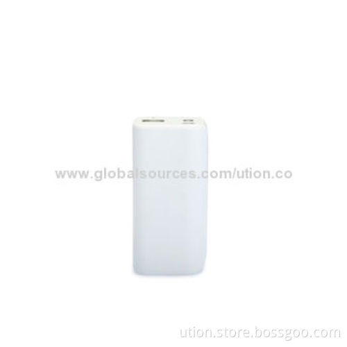 White Cheap Portable Charger/Power Bank, 4,000mAh for All Smartphones and iPhone
